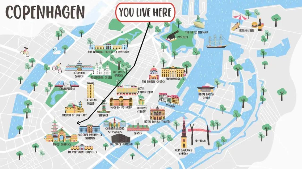 Large Apartment With 4 Bedrooms In København Ngoại thất bức ảnh